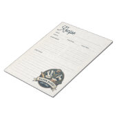 Bakery Pastry Chef Baking Recipe Page Cookbook ノートパッド (アングル)