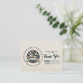 Bakery Pastry Chef Cake Baker Thank You Promo Code 割引カード (スタンド正面)