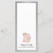 Bakery Pastry Chef Dessert Menu Price List メニュー (裏面)