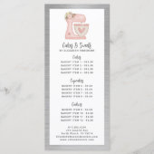 Bakery Pastry Chef Dessert Menu Price List メニュー (正面)