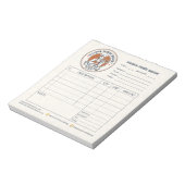 Bakery Pastry Chef Invoice Sale Order Form Receipt ノートパッド (回転)