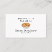 Bakery Pastry Chef Pie Logo Modern Minimalist 名刺 (正面)