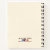 Bakery Pastry Chef Watercolor Gold Baking Catering ノートブック (裏面)