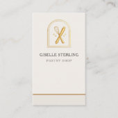 Bakery Pastry Shop QR Code 名刺 (正面)