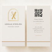 Bakery Pastry Shop QR Code 名刺