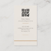 Bakery Patisserie QR Code 名刺 (裏面)