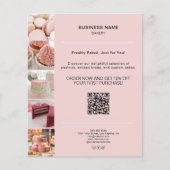 Bakery Promotion Photo QR Pink チラシ (正面)