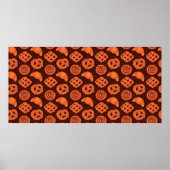 Bakery seamless pattern, texture. Boulangerie shop ポスター (正面)