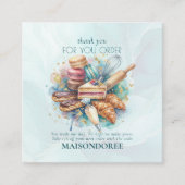 Bakery Store Pastry Cake Baker Thank You For Order 割引カード (正面)