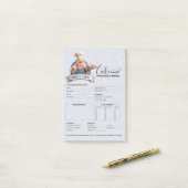 Bakery Store Pastry Chef Cake Baker Order Form ポストイット (デスク上)
