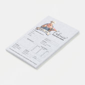 Bakery Store Pastry Chef Cake Baker Order Form ポストイット (アングル)