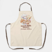 Bakery Store Pastry Chef Dessert Sweets Cake Baker エプロン (正面)
