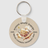 Bakery Store Pastry Chef Dessert Sweets Cake Baker キーホルダー (正面)