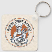 Bakery Store Pastry Chef Dessert Sweets Cake Baker キーホルダー (裏面)