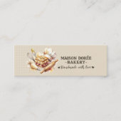Bakery Store Pastry Chef Dessert Sweets Cake Baker スキニー名刺 (正面)