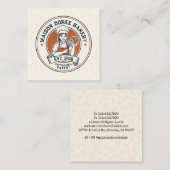 Bakery Store Pastry Chef Dessert Sweets Cake Baker スクエア名刺 (正面/裏面)