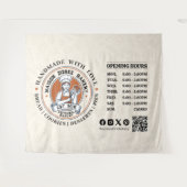 Bakery Store Pastry Chef Dessert Sweets Cake Baker タペストリー (正面(横))