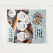 Bakery Store Pastry Chef Dessert Sweets Cake Baker タペストリー (正面(横))