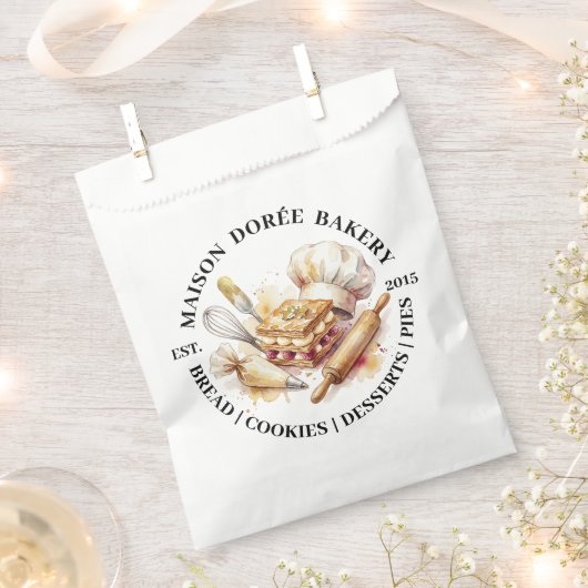 Bakery Store Pastry Chef Dessert Sweets Cake Baker フェイバーバッグ (クリップ留めされた状態)