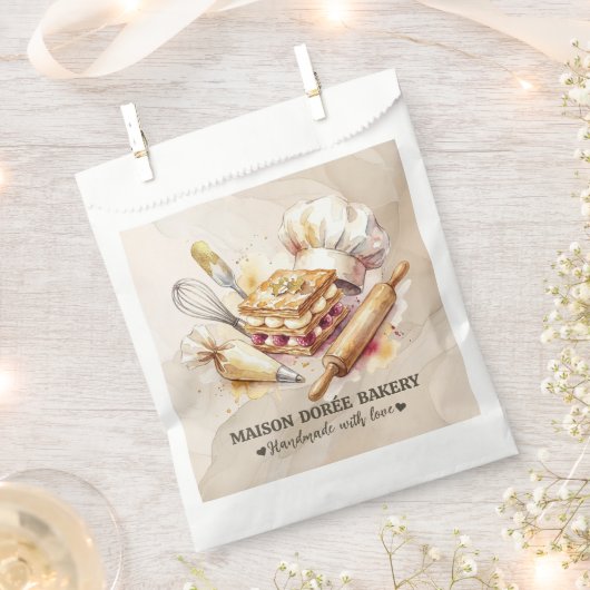 Bakery Store Pastry Chef Dessert Sweets Cake Baker フェイバーバッグ (クリップ留めされた状態)