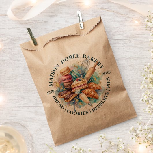 Bakery Store Pastry Chef Dessert Sweets Cake Baker フェイバーバッグ (クリップ留めされた状態)