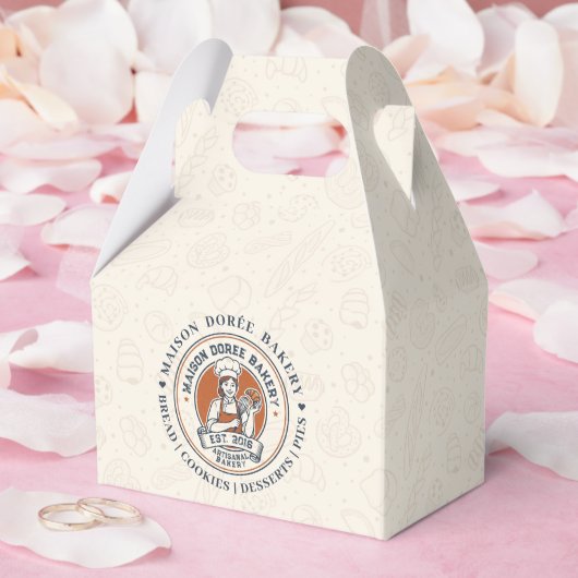 Bakery Store Pastry Chef Dessert Sweets Cake Baker フェイバーボックス (ウェディング)