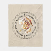 Bakery Store Pastry Chef Dessert Sweets Cake Baker フリースブランケット (正面)