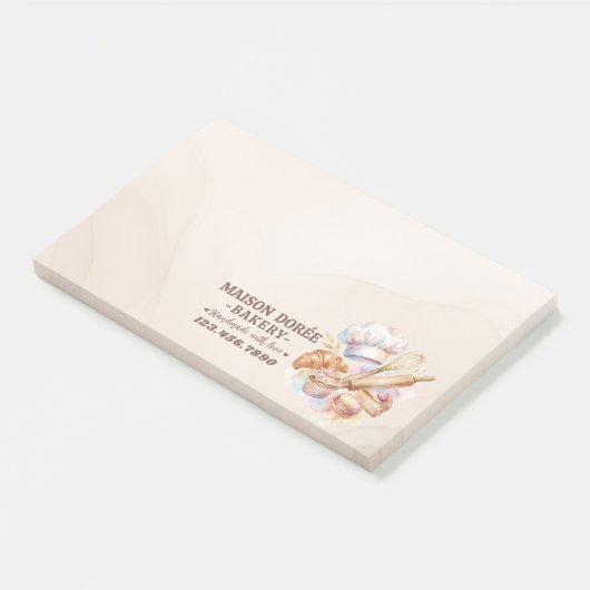 Bakery Store Pastry Chef Dessert Sweets Cake Baker ポストイット (アングル)