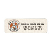 Bakery Store Pastry Chef Dessert Sweets Cake Baker ラベル (正面)