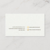 Bakery Store Pastry Chef Dessert Sweets Cake Baker 名刺 (裏面)