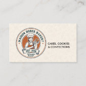 Bakery Store Pastry Chef Dessert Sweets Cake Baker 名刺 (正面)