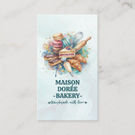 Bakery Store Pastry Chef Dessert Sweets Cake Baker 名刺