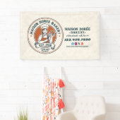 Bakery Store Pastry Chef Dessert Sweets Cake Baker 横断幕 (インサイチュ)