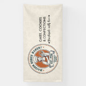 Bakery Store Pastry Chef Dessert Sweets Cake Baker 横断幕 (縦)