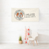 Bakery Store Pastry Chef Dessert Sweets Cake Baker 横断幕 (インサイチュ)