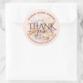 Bakery Store Pastry Chef Dessert Sweets Thank You ラウンドシール (バッグ)