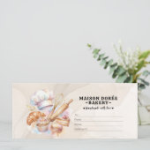 Bakery Store Pastry Chef Desserts Gift Certificate (スタンド正面)