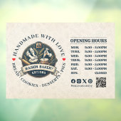 Bakery Store Pastry Chef Desserts Opening Hours ウィンドウサイン (シート3)