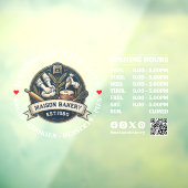 Bakery Store Pastry Chef Desserts Opening Hours ウィンドウサイン (シート3)