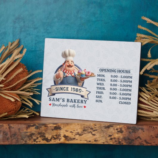 Bakery Store Pastry Chef Desserts Opening Hours フォトプラーク (側面)
