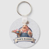 Bakery Store Pastry Chef Desserts Sweets Cake Shop キーホルダー (裏面)