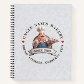 Bakery Store Pastry Chef Desserts Sweets Cake Shop ノートブック (正面)