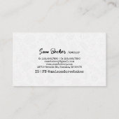 Bakery Store Pastry Chef Desserts Sweets Cake Shop 名刺 (裏面)