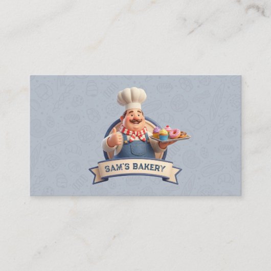 Bakery Store Pastry Chef Desserts Sweets Cake Shop 名刺 (正面)
