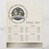Bakery Store Pastry Chef Menu Price List Pay Here (正面)