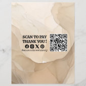 Bakery Store Pastry Chef Menu Price List Pay Here (裏面)