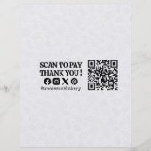 Bakery Store Pastry Chef Menu Price List Pay Here (裏面)