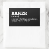 Bakery Worker Funny Definition Sticker 長方形シール (バッグ)