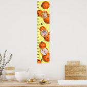 Baketball写真テンプレート成長図 ポスター (キッチン)