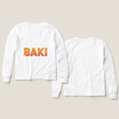 Baki Sunset Gradient Action Anime Typography (デザイン 正面&背面)